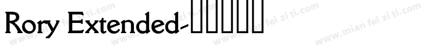 Rory Extended字体转换